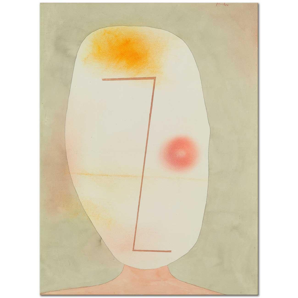 Paul Klee İsimsiz Kafa Kanvas Tablo