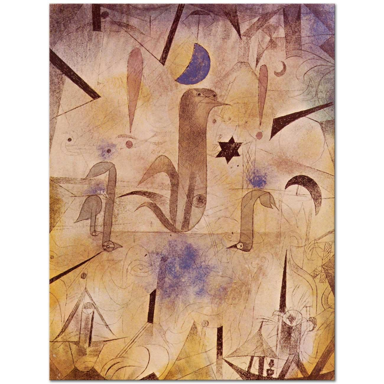 Paul Klee Gemileri Beklerken Kanvas Tablo