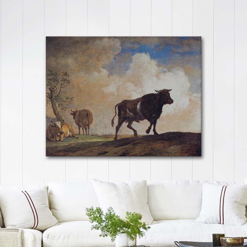 Paulus Potter The Bull Art Print