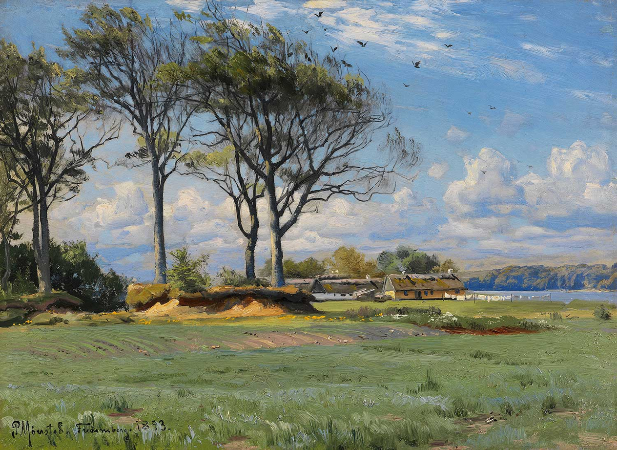 Peder Mørk Mønsted Spring Landscape Art Print