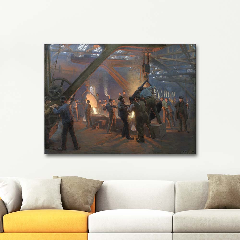 Peder Severin Krøyer The Iron Foundry Burmeister And Wain Art Print