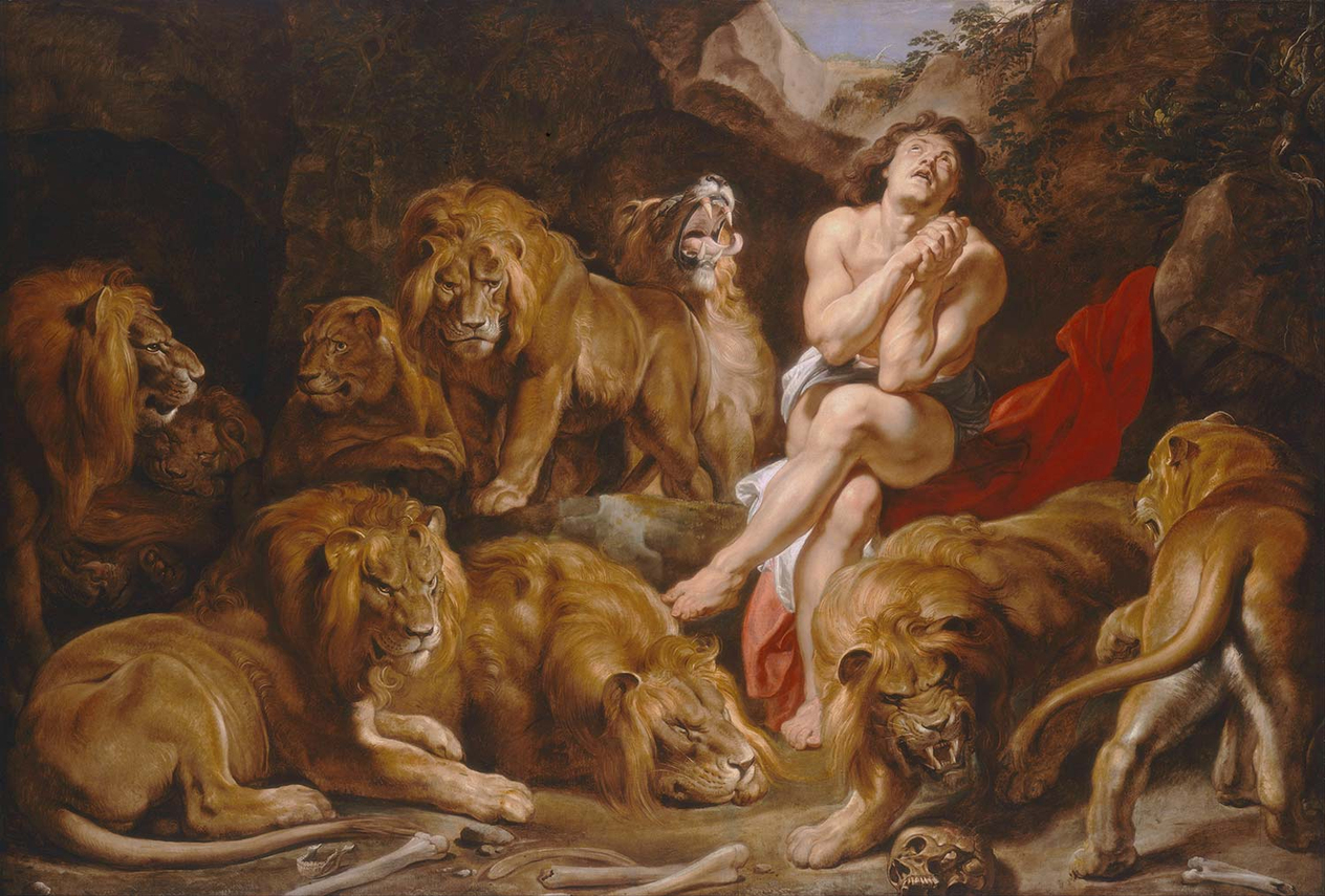 Peter Paul Rubens Daniel in the Lions' Den Art Print