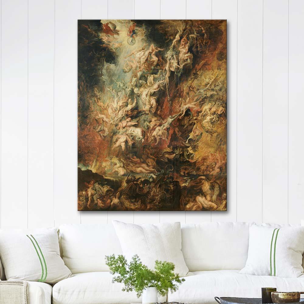 Peter Paul Rubens Asi Meleklerin Düşüşü Kanvas Tablo