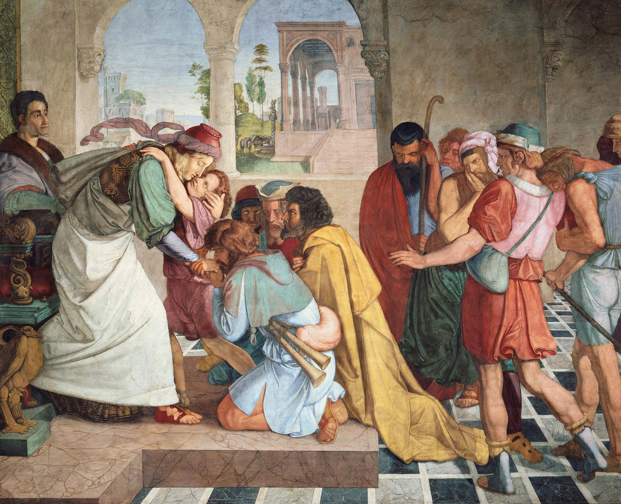 Peter von Cornelius Joseph ve Kardeşleri Kanvas Tablo