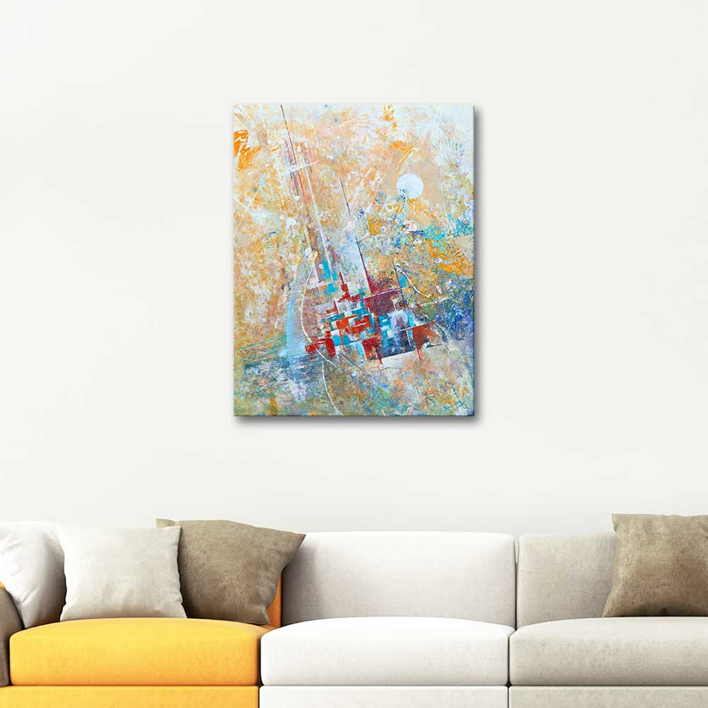 Peyami Gurel Abstract Composition 01 Oil Painting