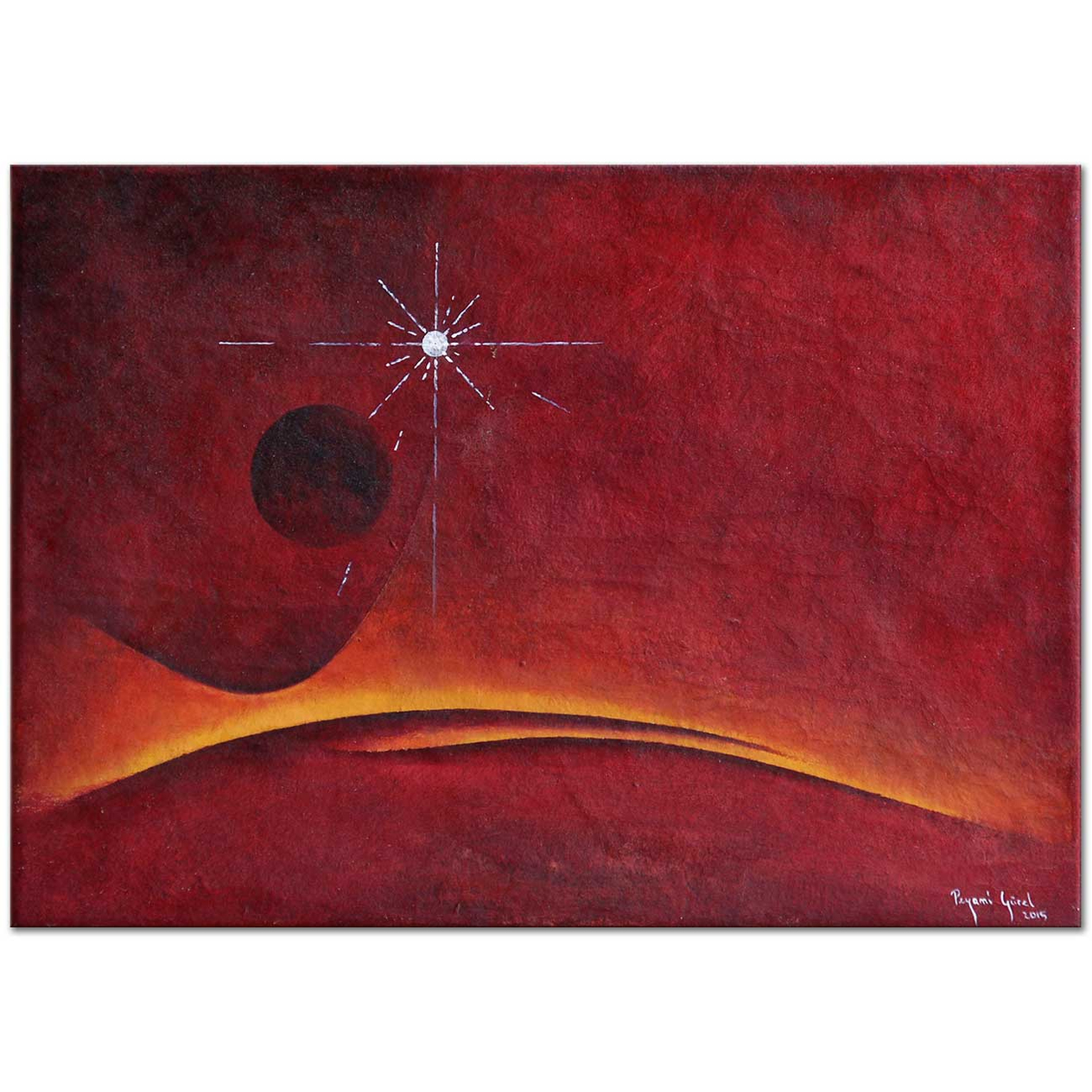 Peyami Gurel Abstract Composition 03 Oil Painting