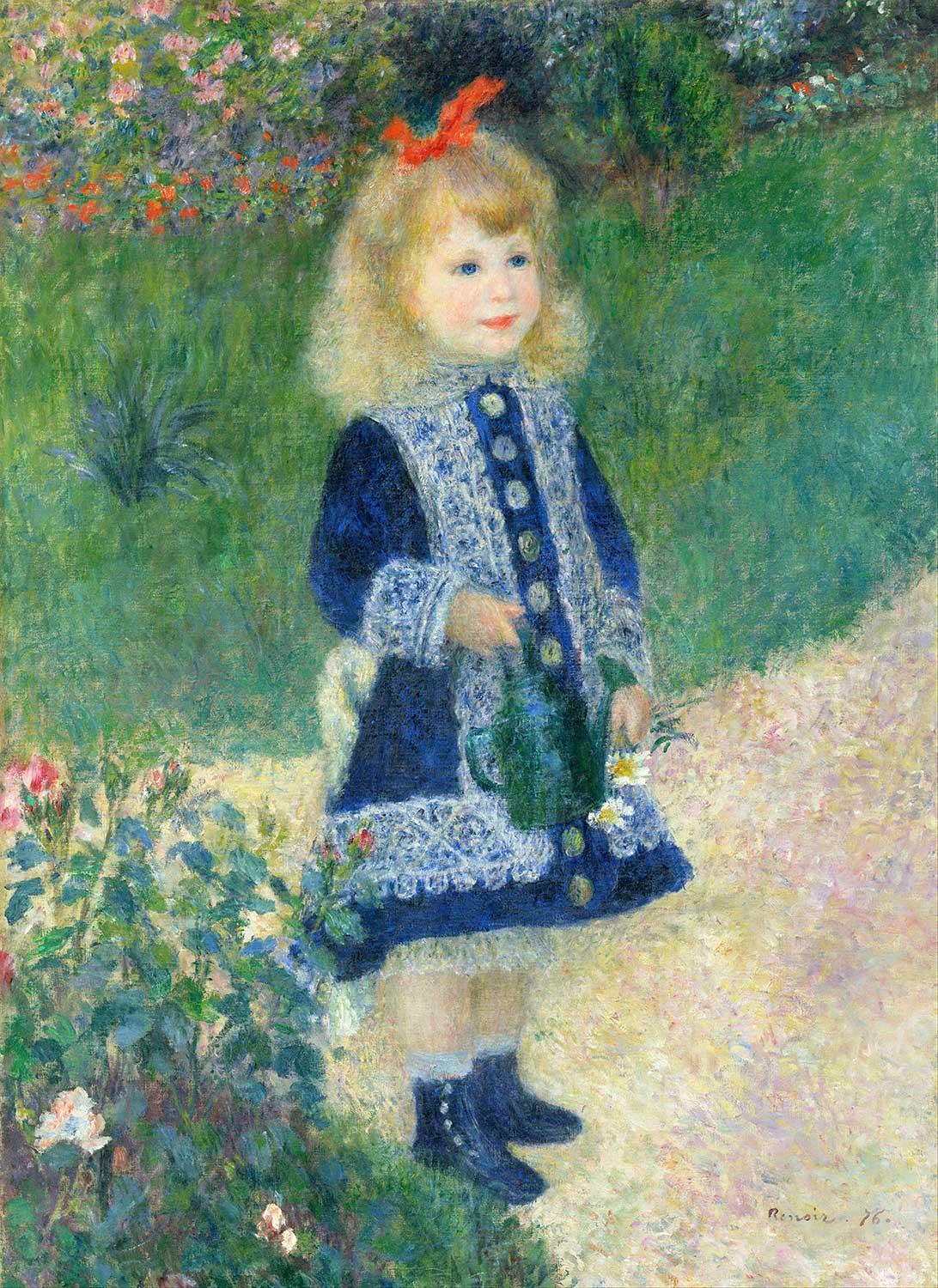 Pierre Auguste Renoir A Girl with a Watering Can Art Print