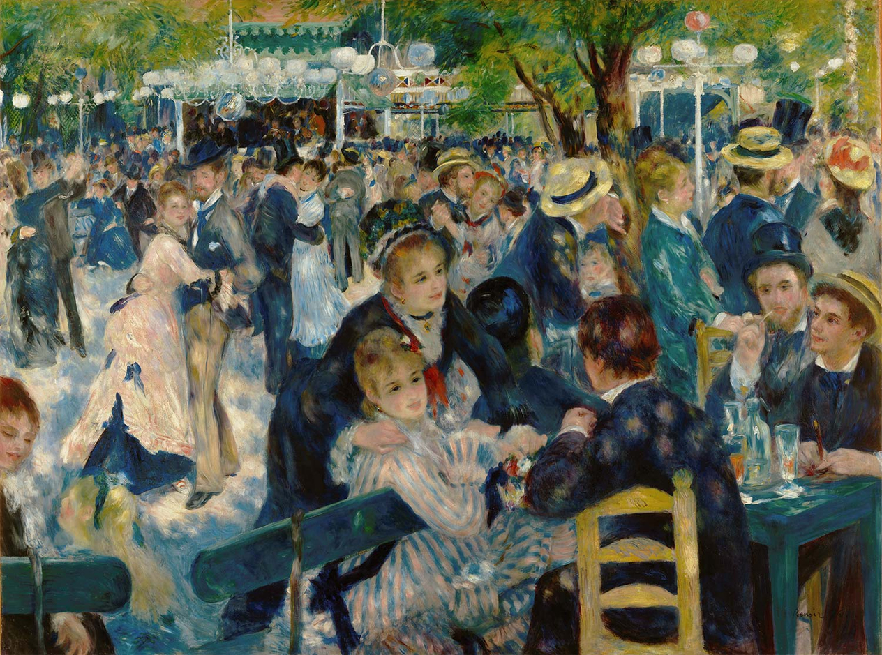 Pierre Auguste Renoir Le Moulin de la Galette Kanvas Tablo