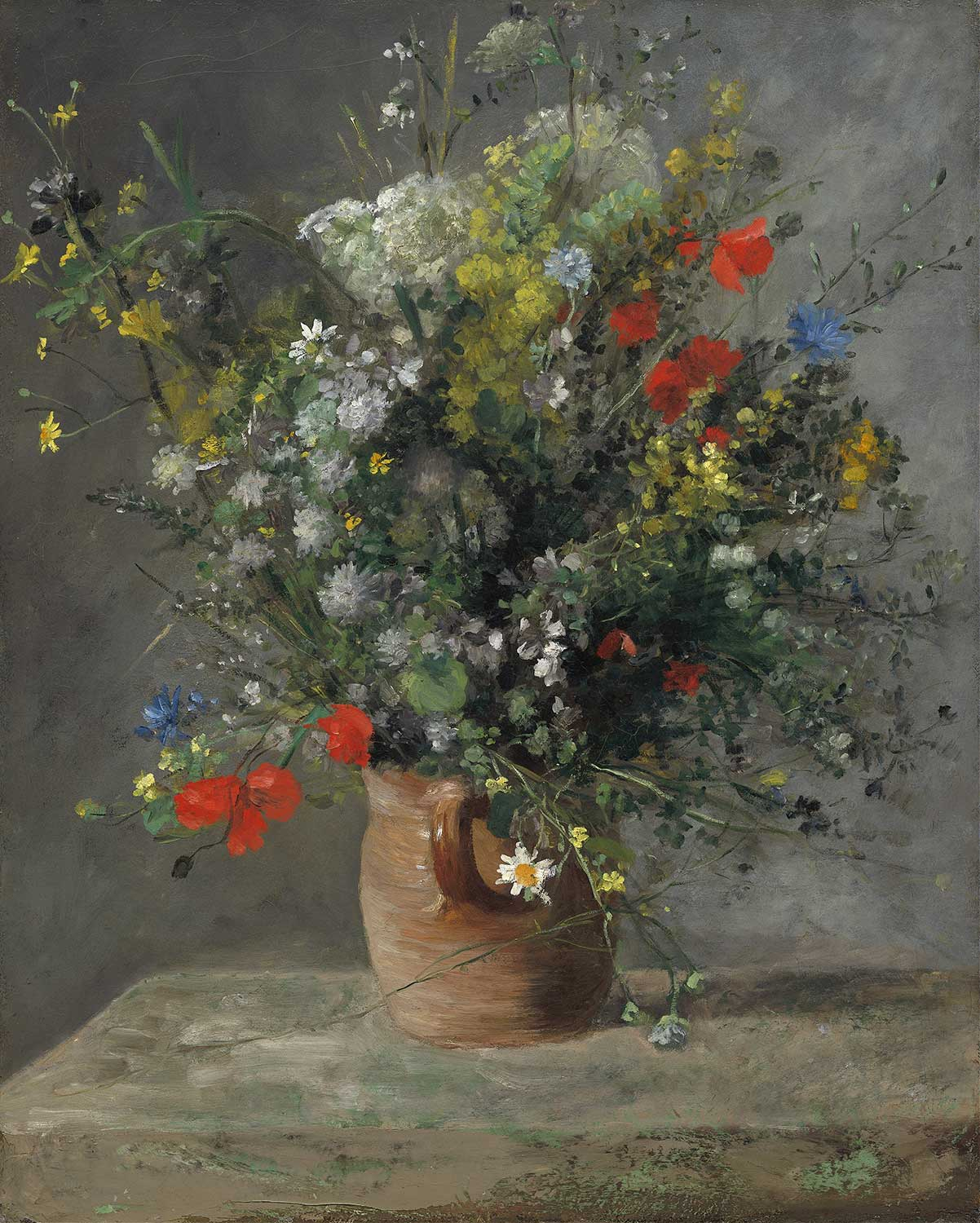 Pierre Auguste Renoir Flowers in a Vase Art Print