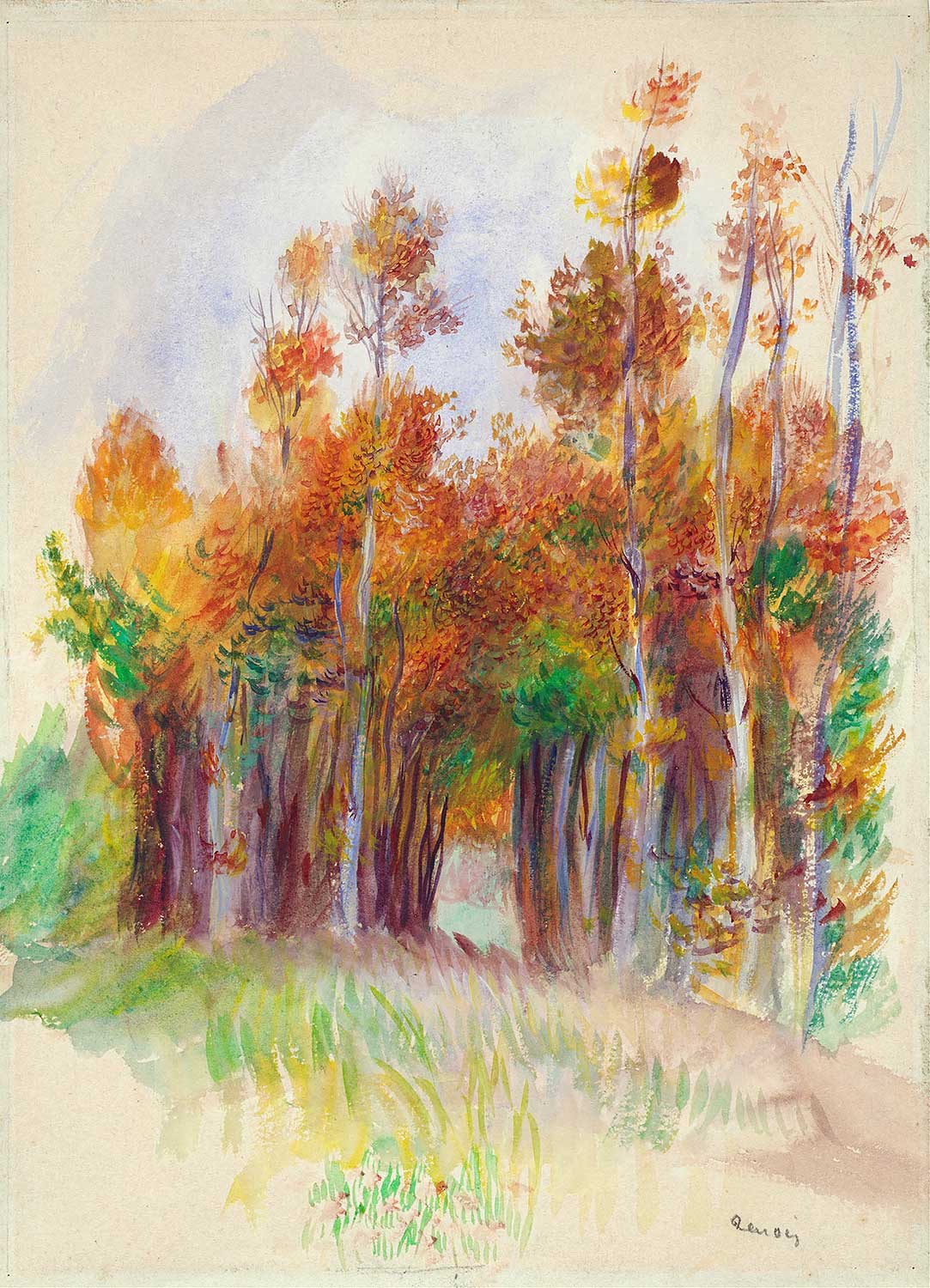 Pierre Auguste Renoir Grove of Trees Art Print