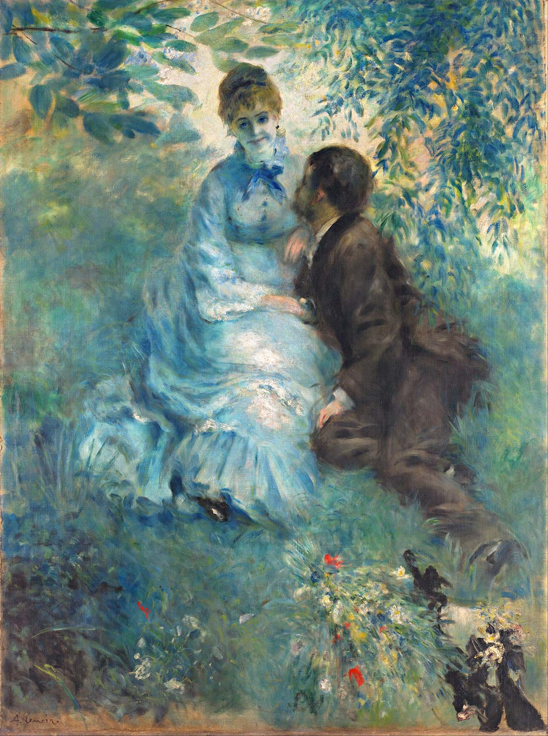 Pierre Auguste Renoir Aşıklar Kanvas Tablo