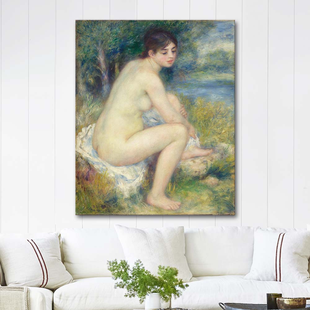 Pierre Auguste Renoir Nude in a Landscape Art Print