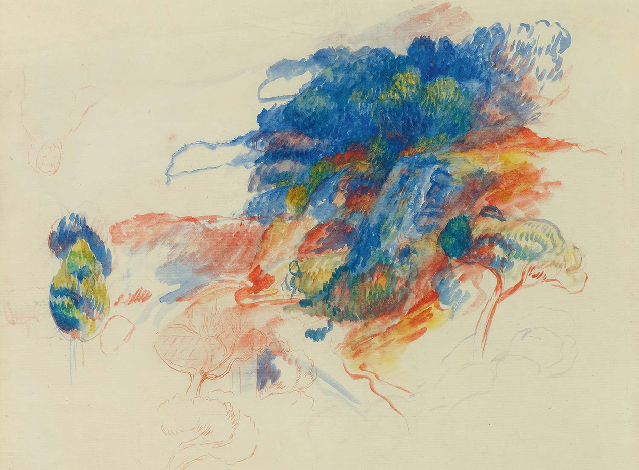 Pierre Auguste Renoir Route À Cagnes Art Print
