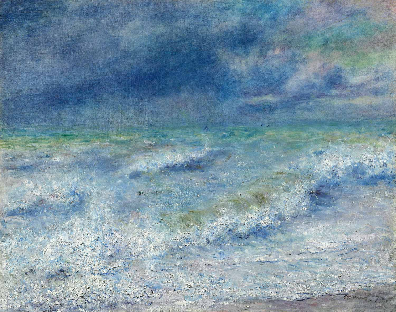 Pierre Auguste Renoir Seascape Art Print