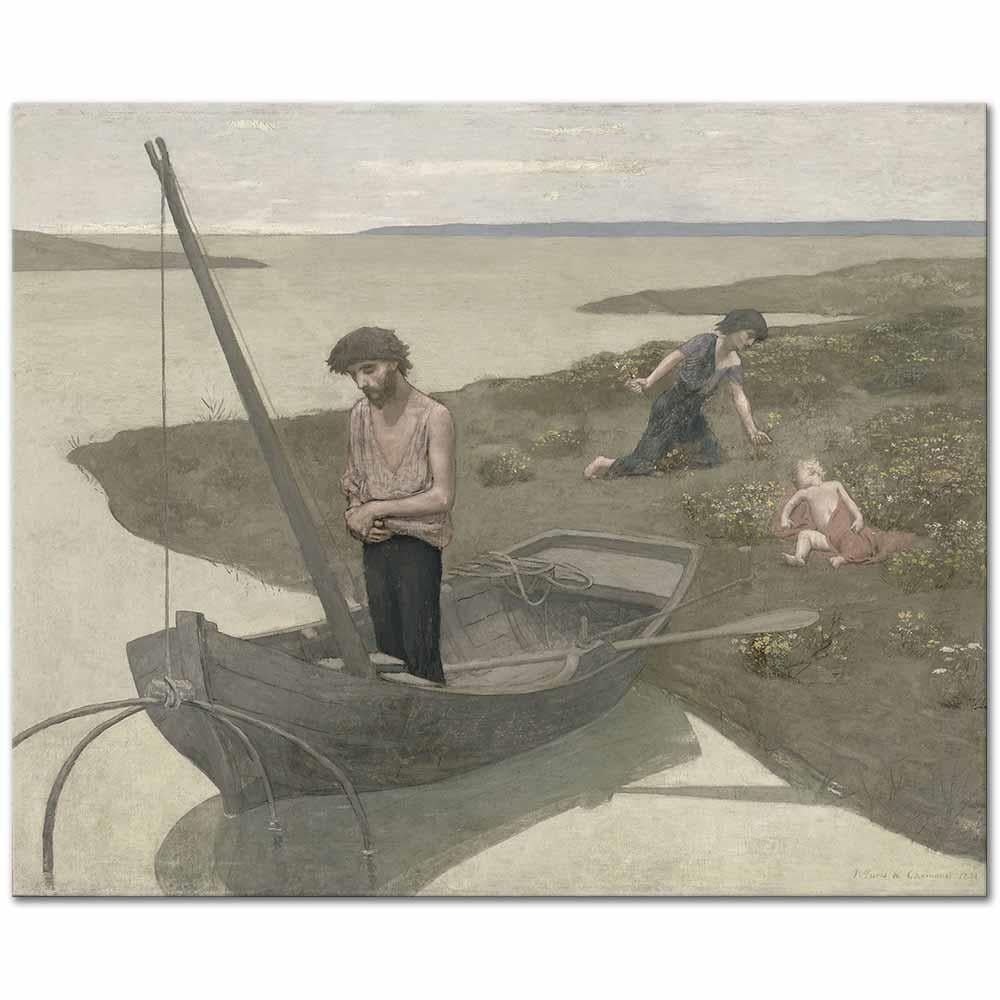 Pierre Puvis de Chavannes Yoksul Balıkçı Kanvas Tablo
