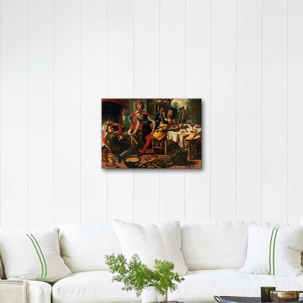 Pieter Aertsen Peasants by the Hearth Art Print