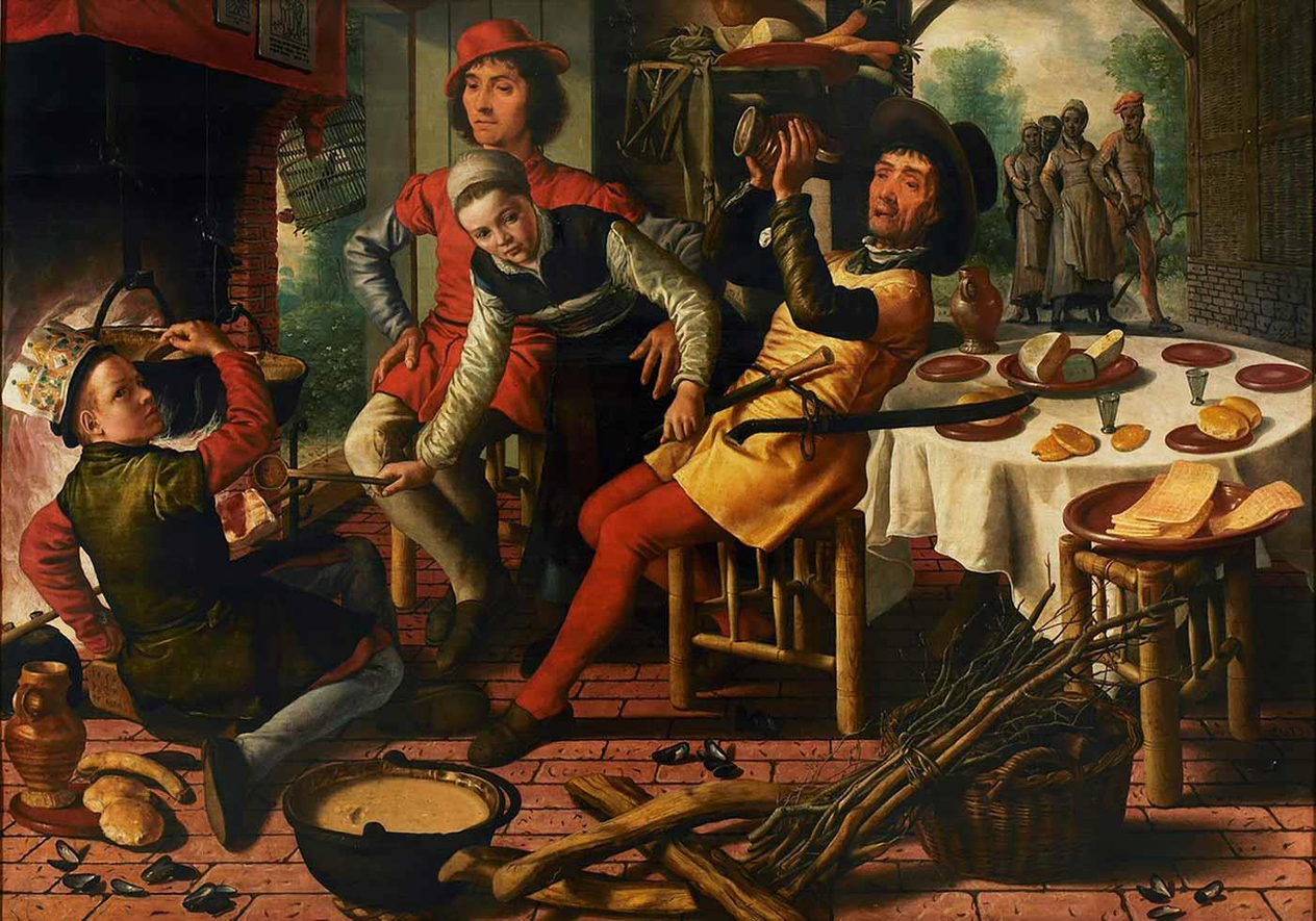 Peasants by the Hearth by Pieter Aertsen