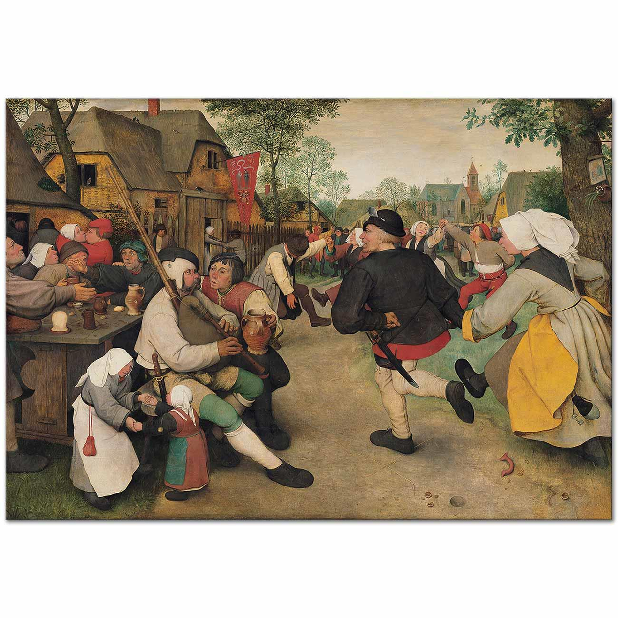 Peasant Dance by Pieter Bruegel