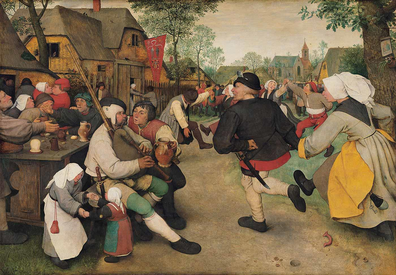 Peasant Dance by Pieter Bruegel
