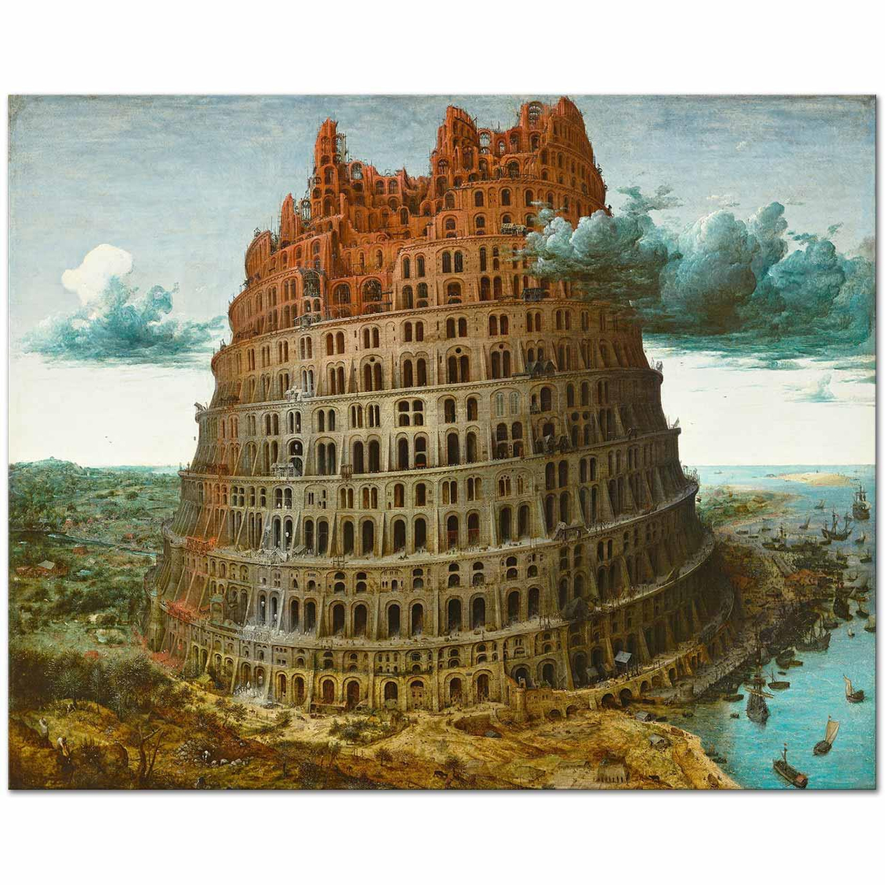 Pieter Bruegel Babil Kulesi Kanvas Tablo