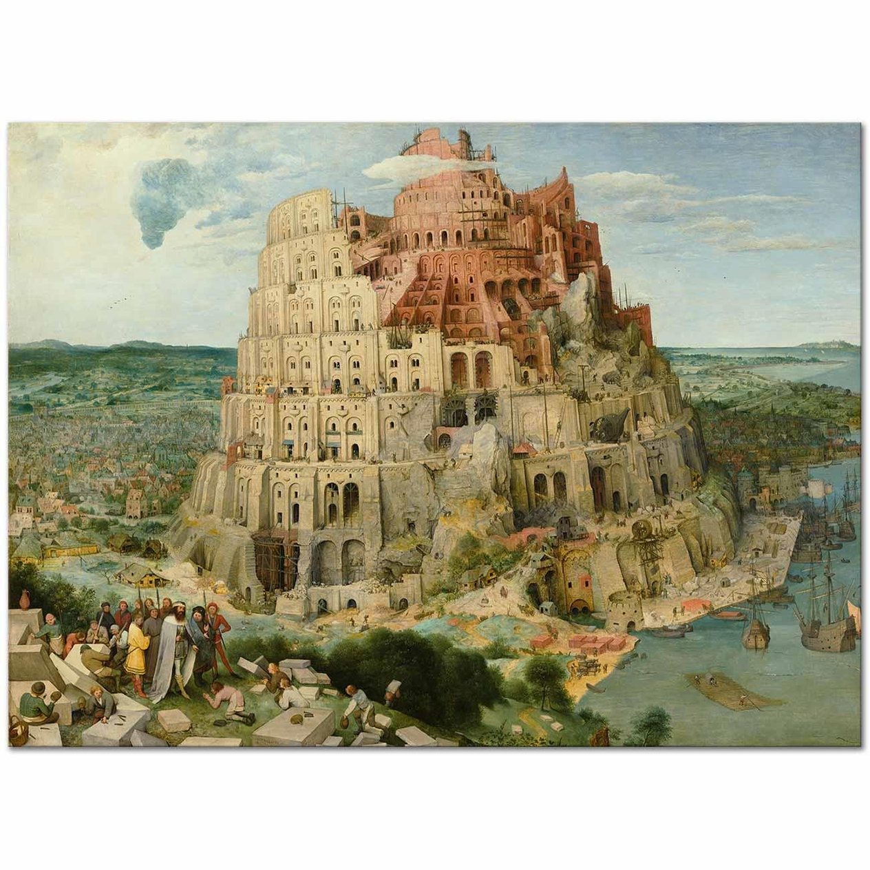 Pieter Bruegel Babil Kulesi 02 Kanvas Tablo