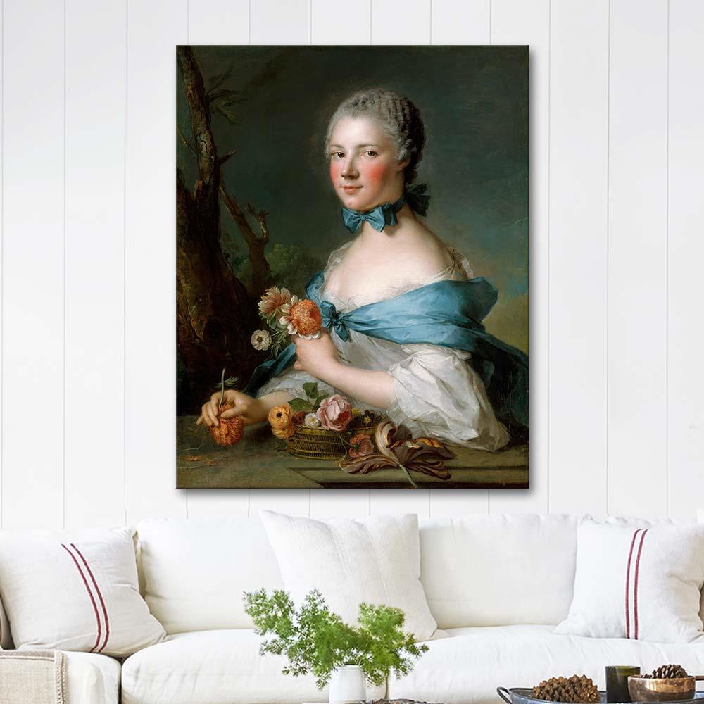 Portrait of a Woman by Jean-Marc Nattier as Art Print