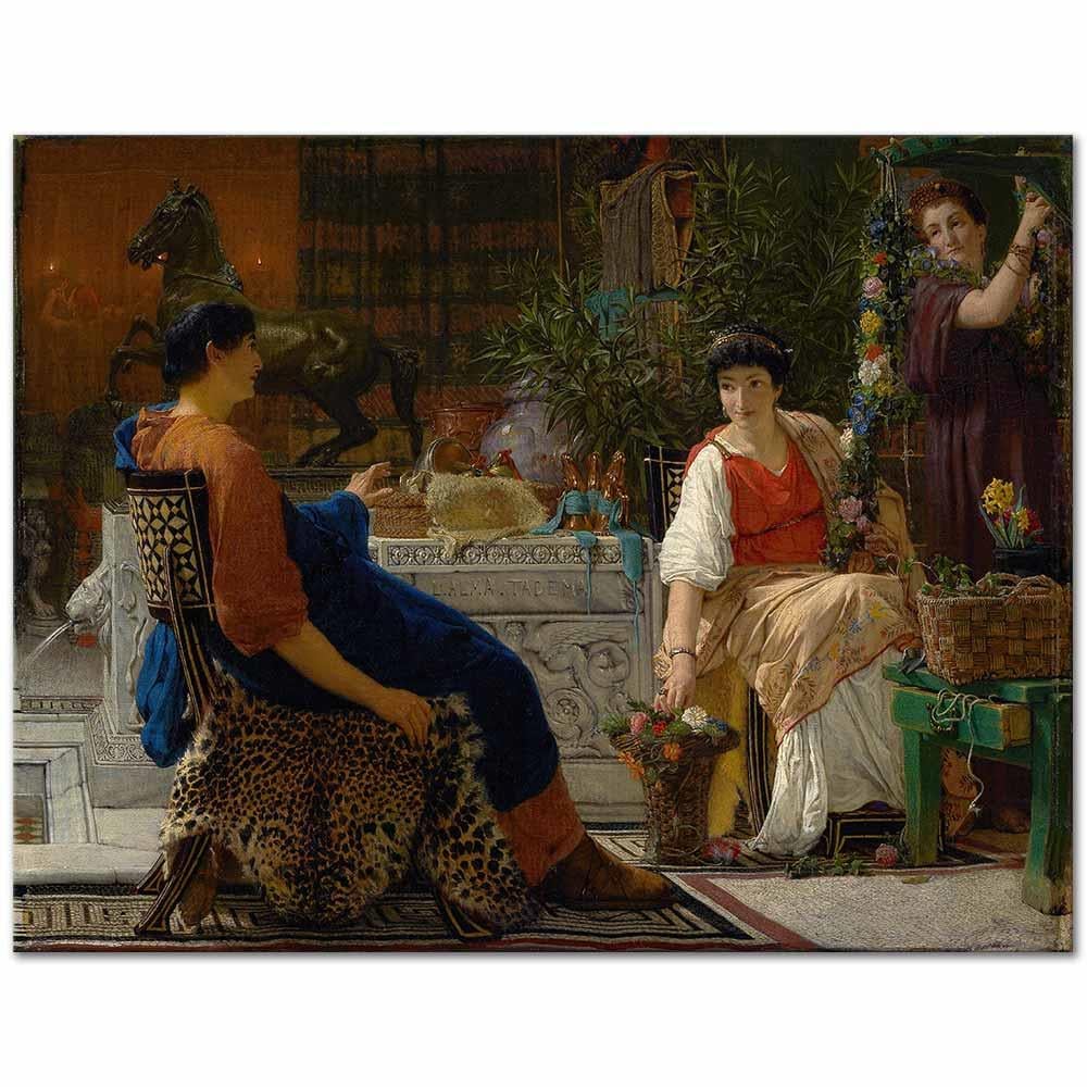 Sir Lawrence Alma-Tadema Şenlik Hazırlıkları Kanvas Tablo