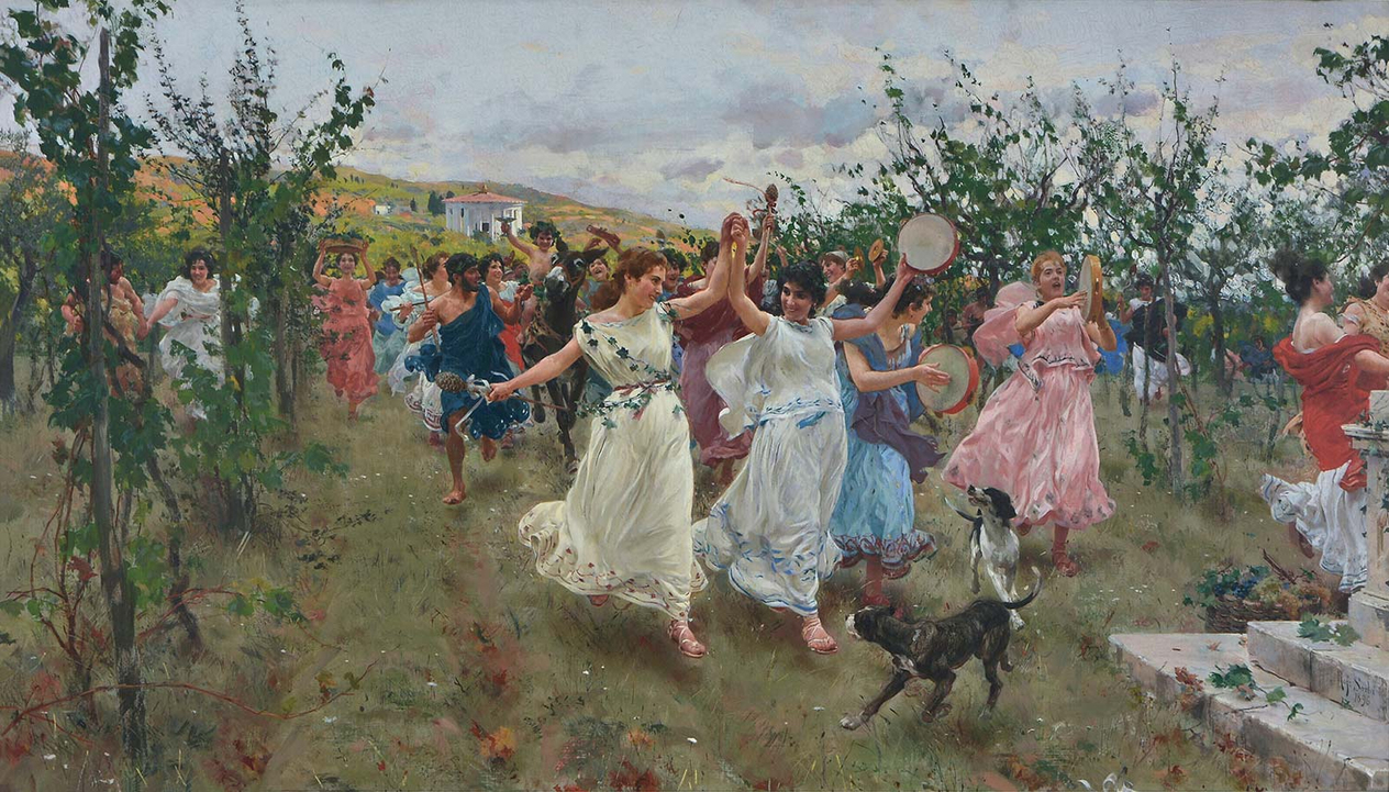 Raffaello Sorbi Bacchanal Art Print