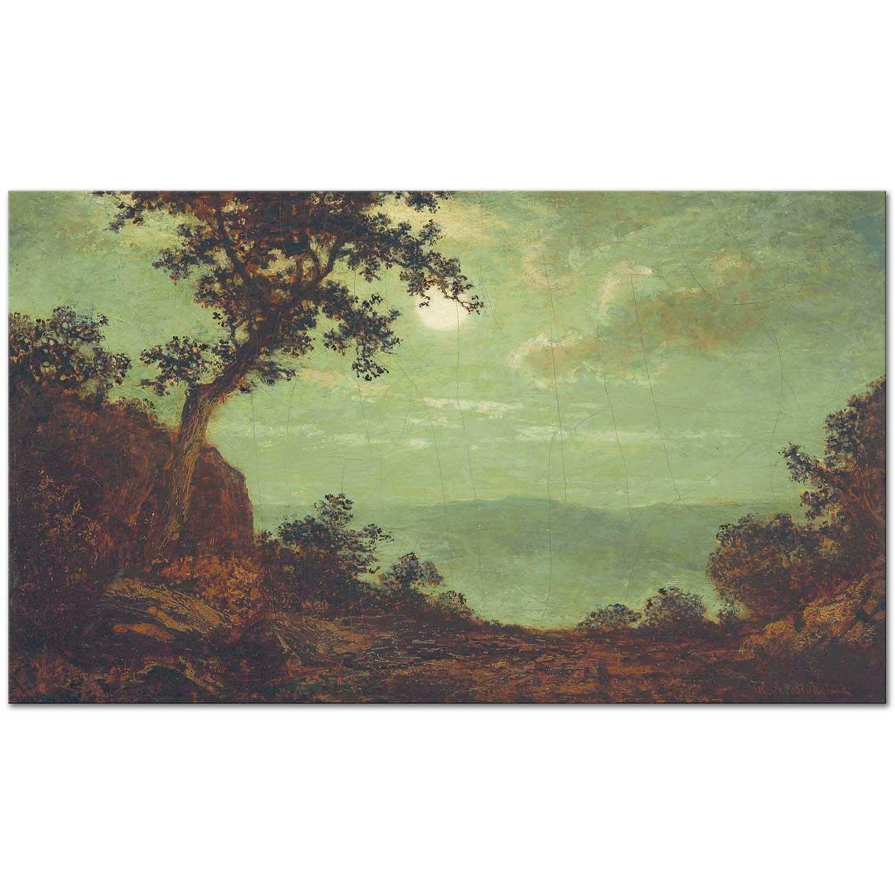 Ralph Albert Blakelock Mehtap Kanvas Tablo