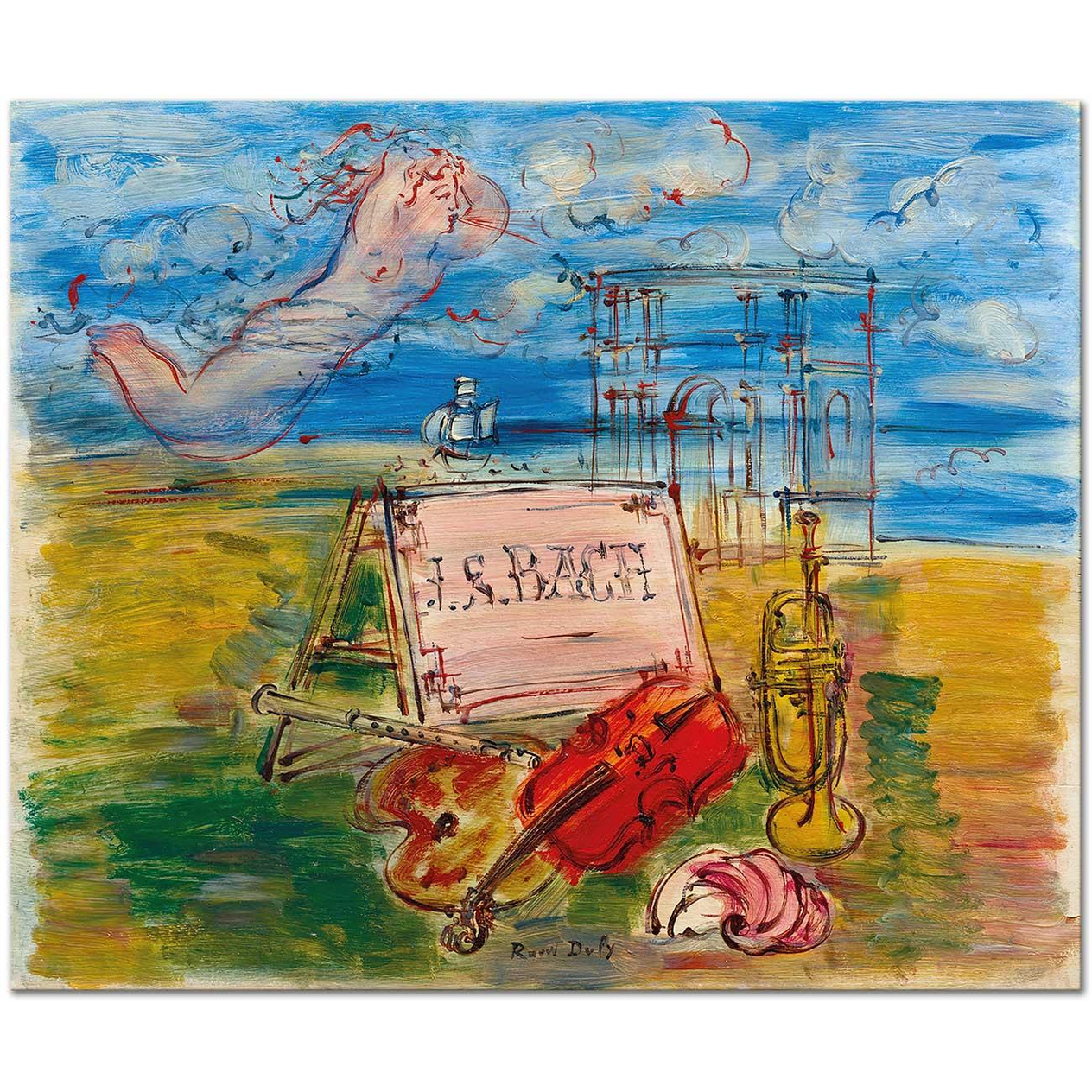 Raoul Dufy Hommage à Bach Art Print