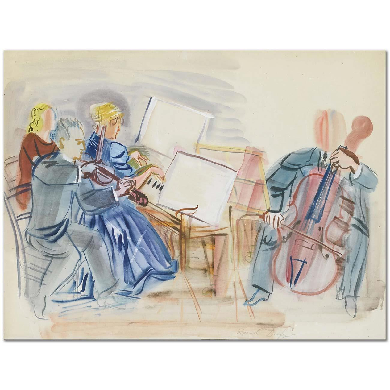 Raoul Dufy Le Trio Casals Art Print