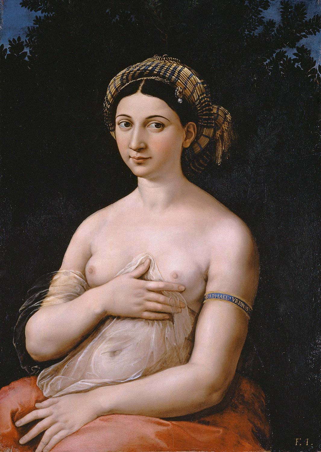 Raphael La Fornarina Art Print
