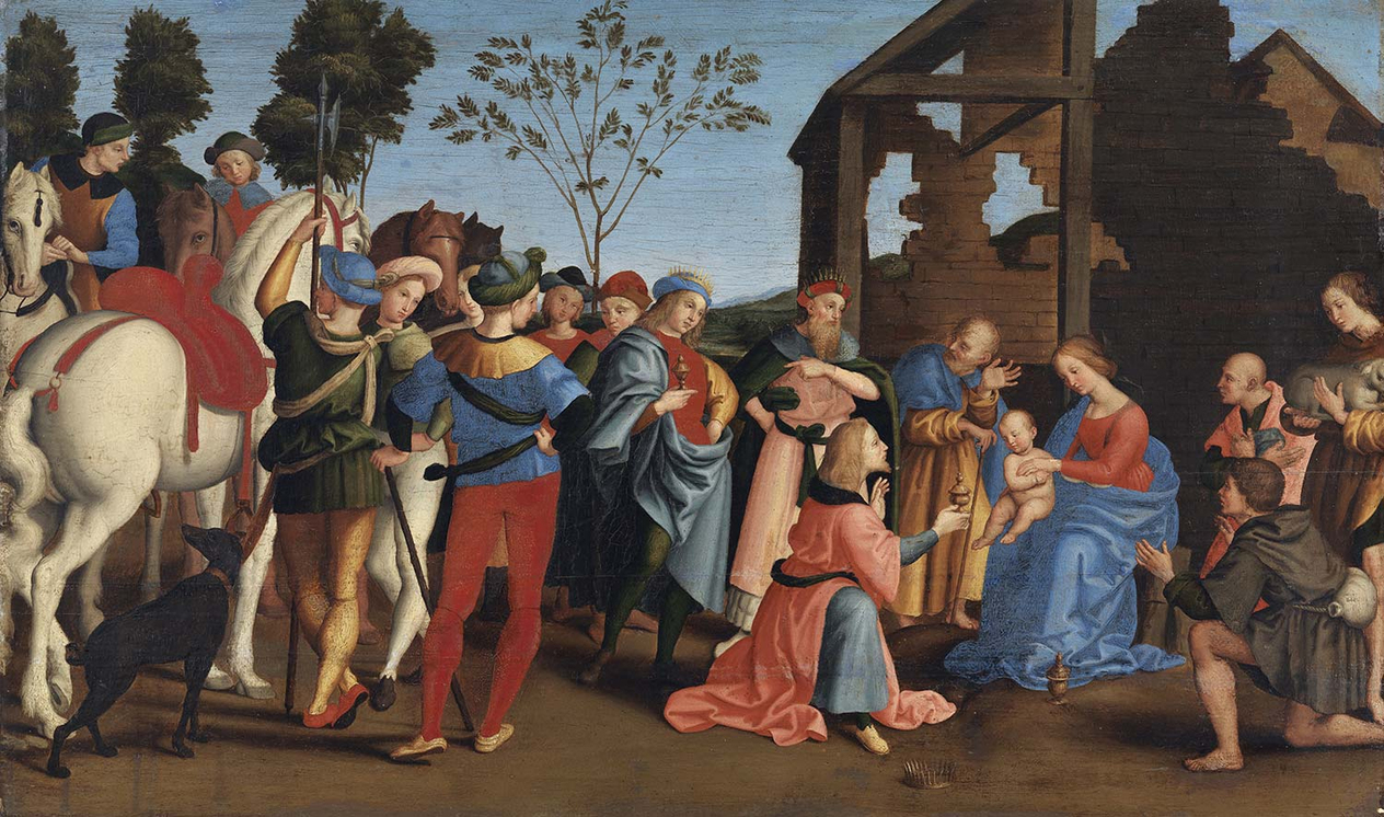 Raphael The Adoration of the Kings Art Print