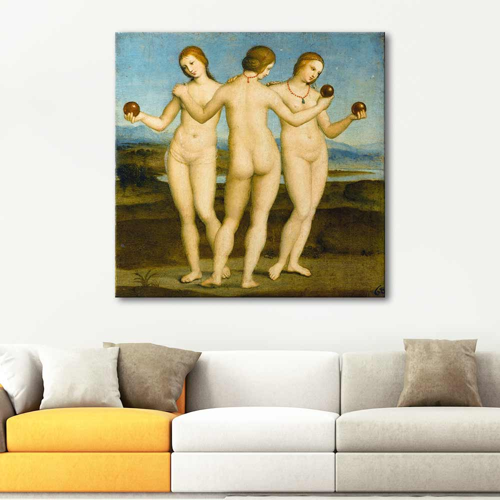 Raphael Three Graces Art Print