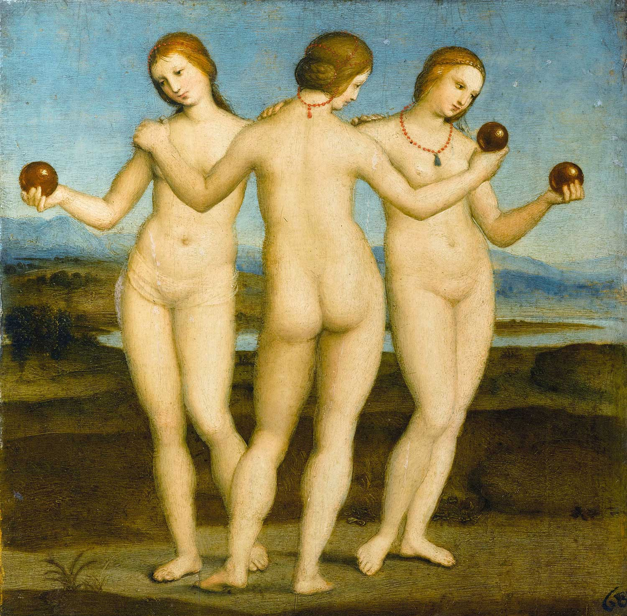 Raphael Three Graces Art Print