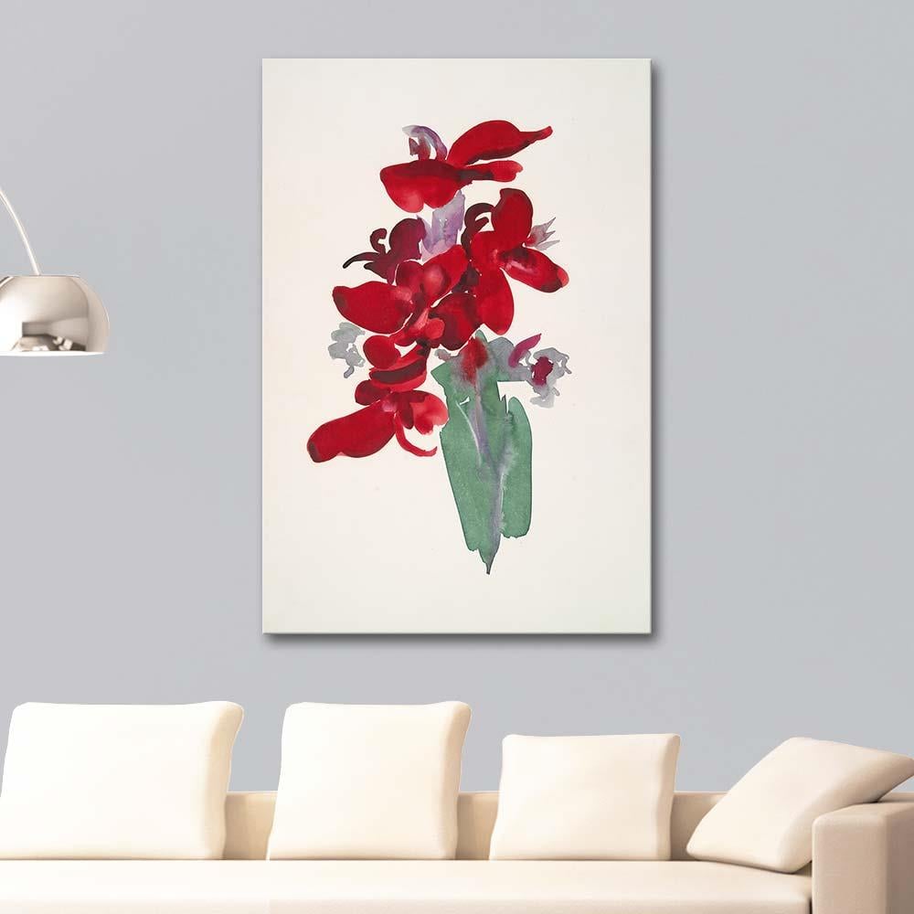 Red Canna by Georgia O'Keeffe as Art Print