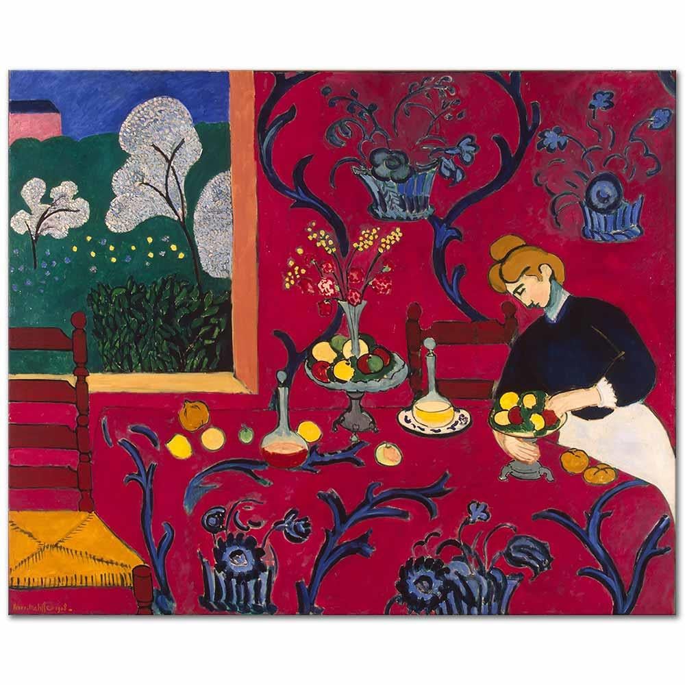 Henri Matisse Kırmızı Harmonisi Kanvas Tablo