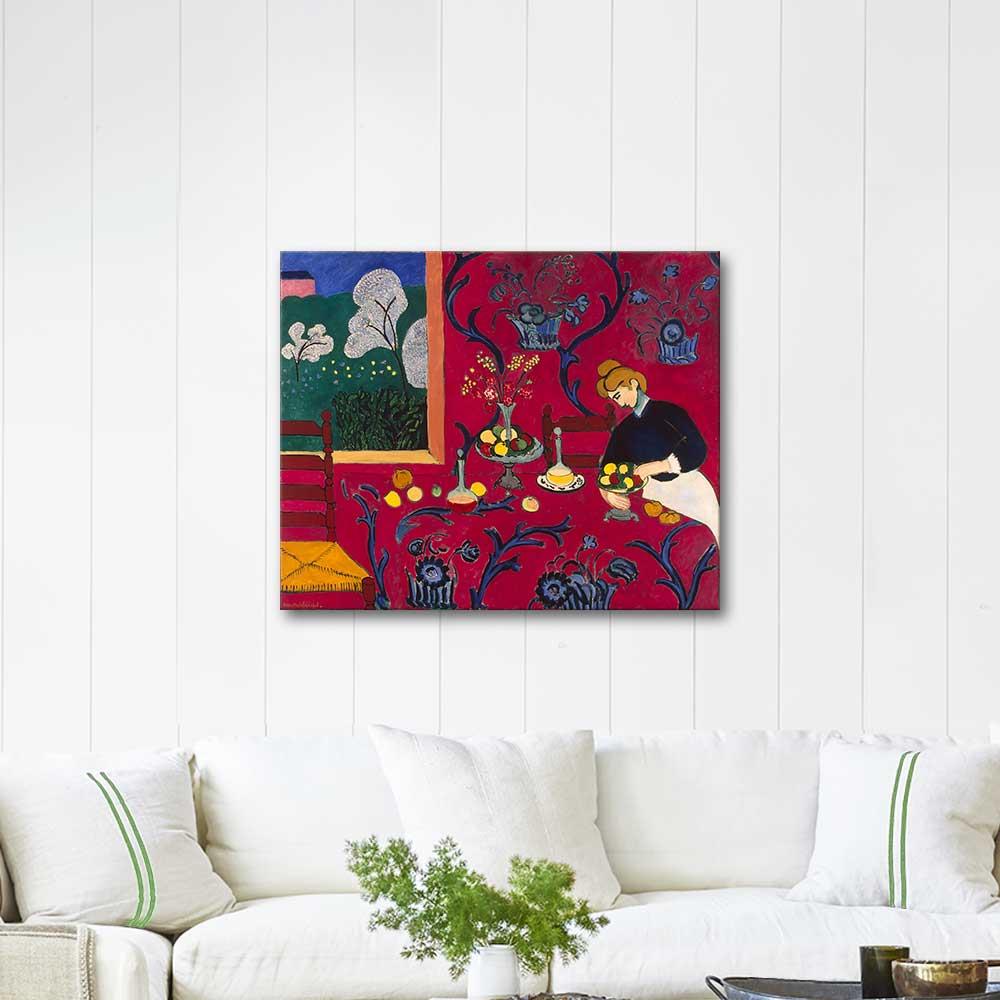 Henri Matisse Kırmızı Harmonisi Kanvas Tablo