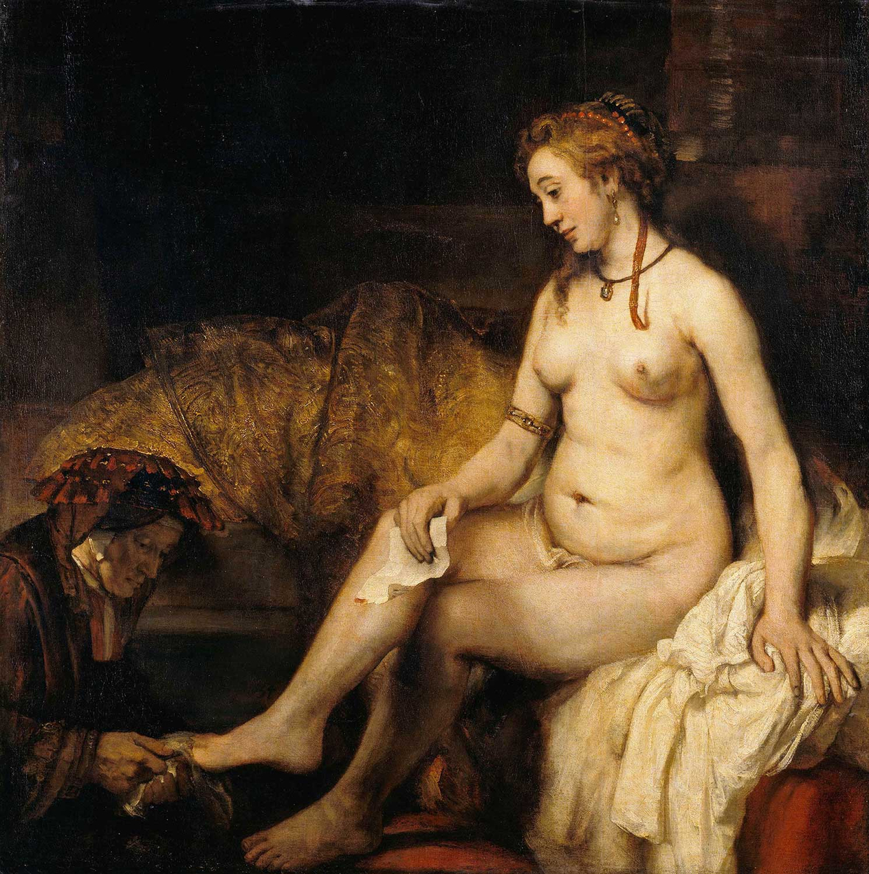 Rembrandt van Rijn Bathsheba with King David's Letter Art Print