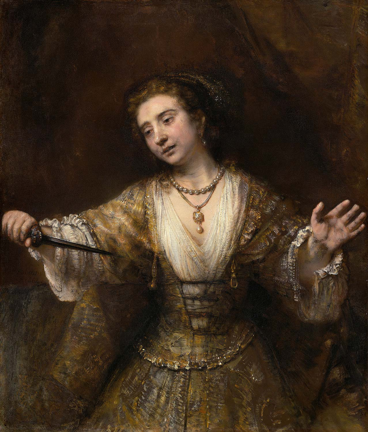 Rembrandt van Rijn Lucretia Art Print