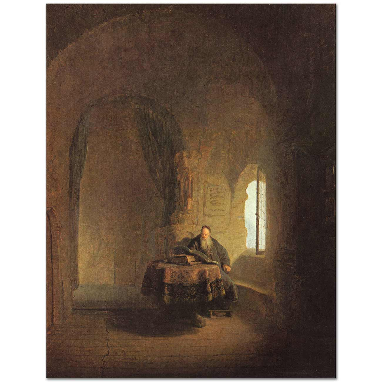 Rembrandt van Rijn Okuyan Filozof Kanvas Tablo