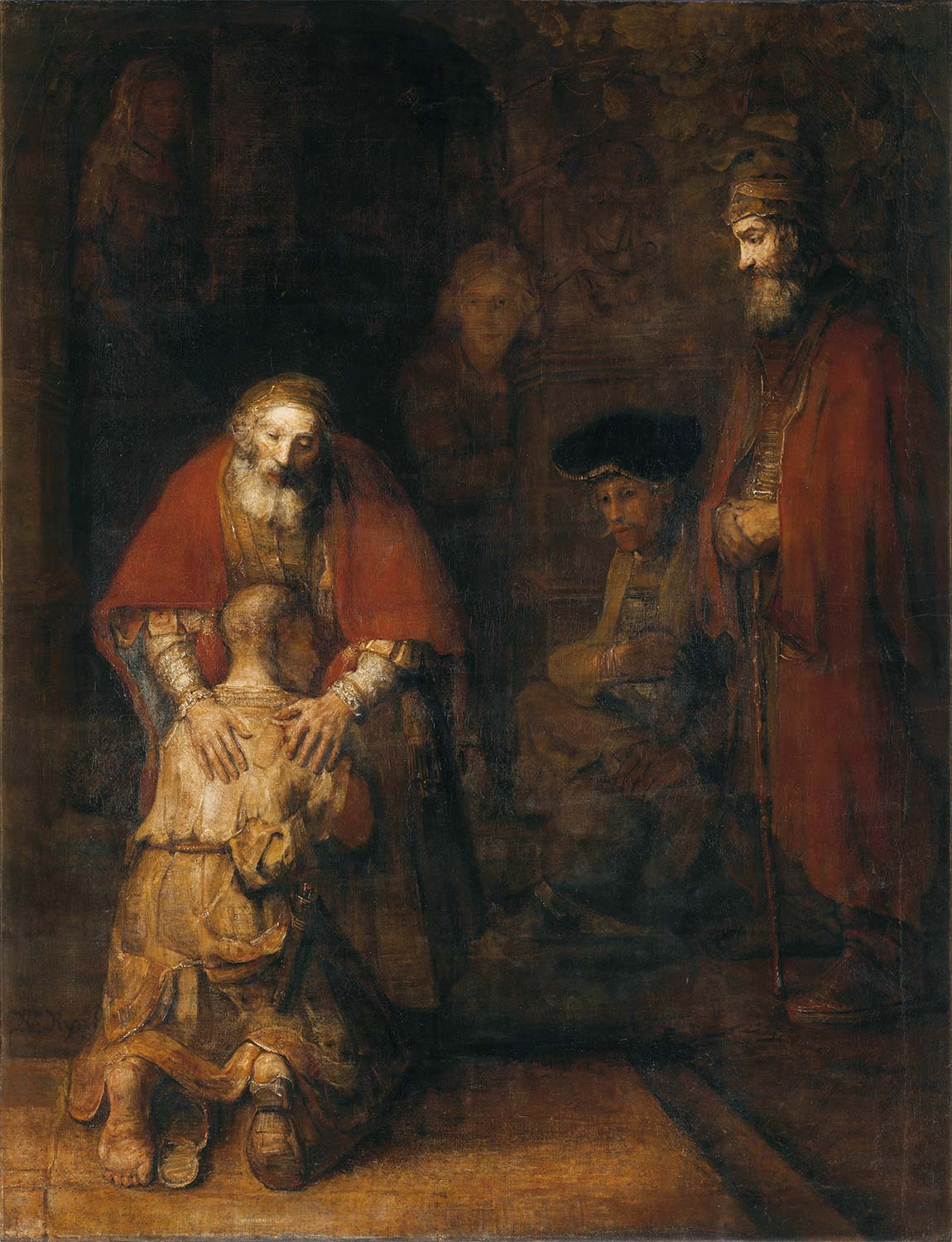 Rembrandt van Rijn Savurgan Evladın Dönüşü Kanvas Tablo