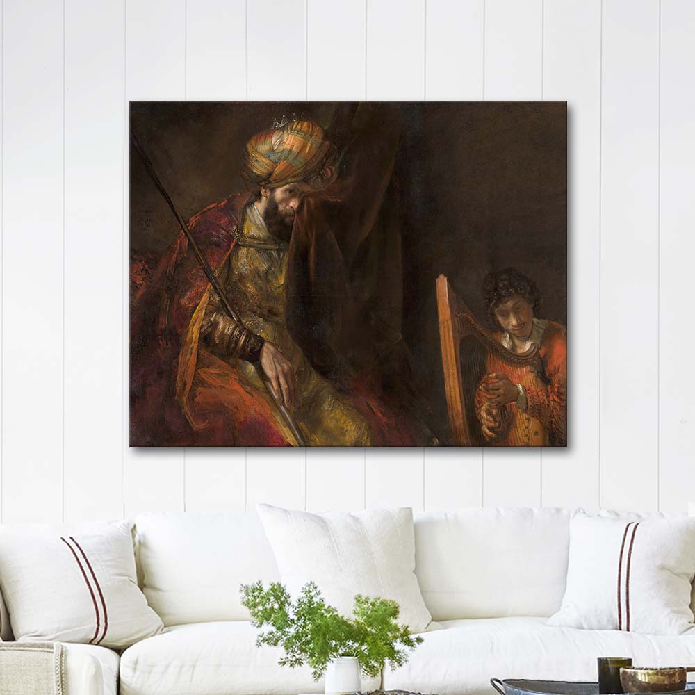 Rembrandt van Rijn Saul and David Art Print
