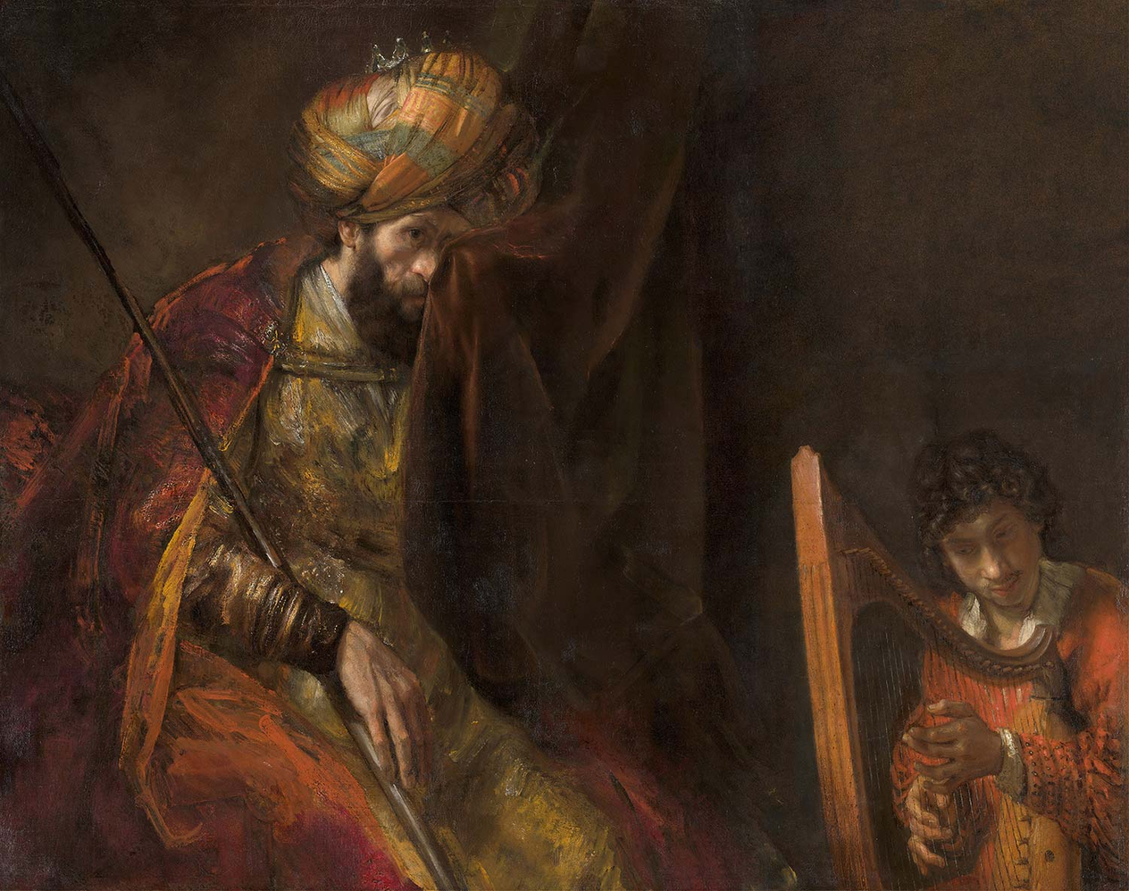 Rembrandt van Rijn Saul and David Art Print