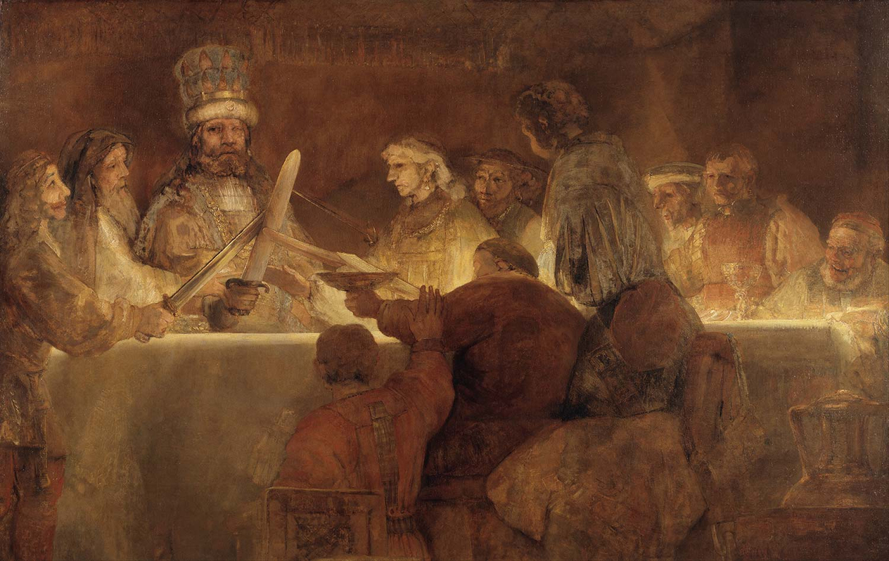 Rembrandt van Rijn The Conspiracy of the Batavians under Claudius Civilis Art Print
