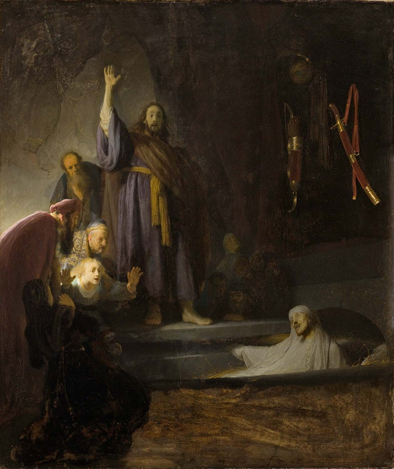 Rembrandt van Rijn The Raising of Lazarus Art Print