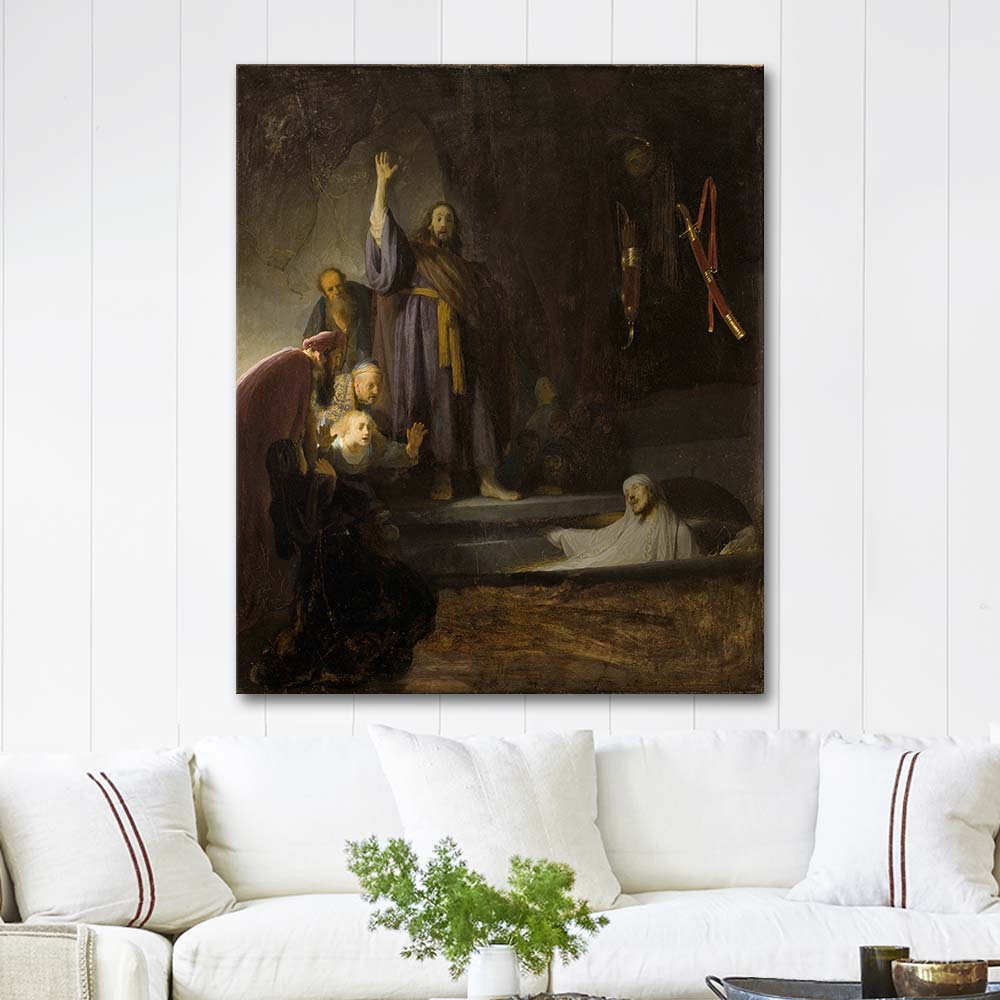 Rembrandt van Rijn The Raising of Lazarus Art Print