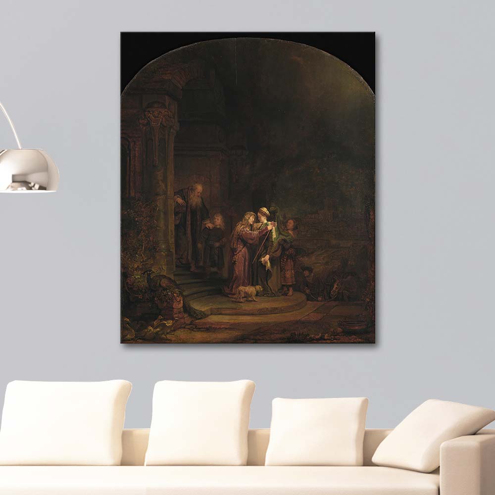 Rembrandt van Rijn The Visitation Art Print