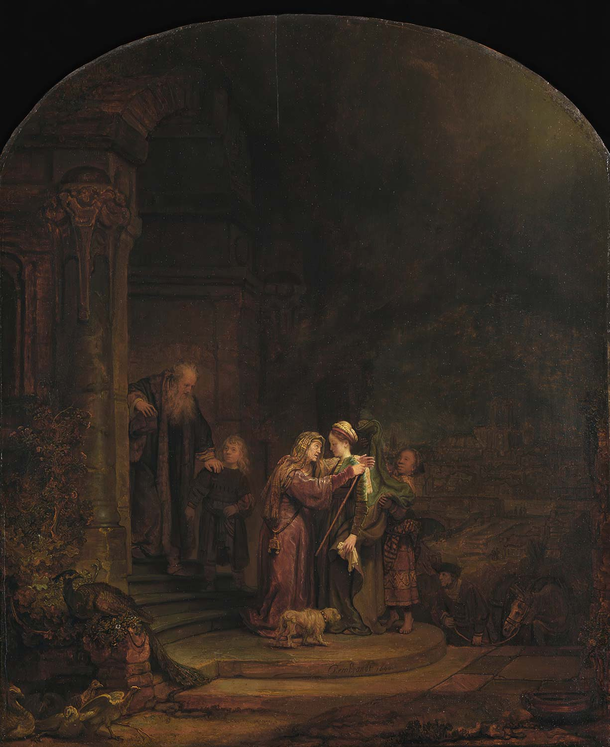 Rembrandt van Rijn The Visitation Art Print