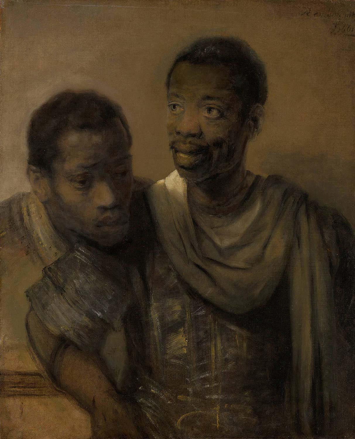 Rembrandt van Rijn Two African Men Art Print
